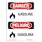 Signmission Safety Sign, OSHA Danger, 7" Height, Gasolina, Bilingual Spanish OS-DS-D-57-VS-2020 - alternate 1